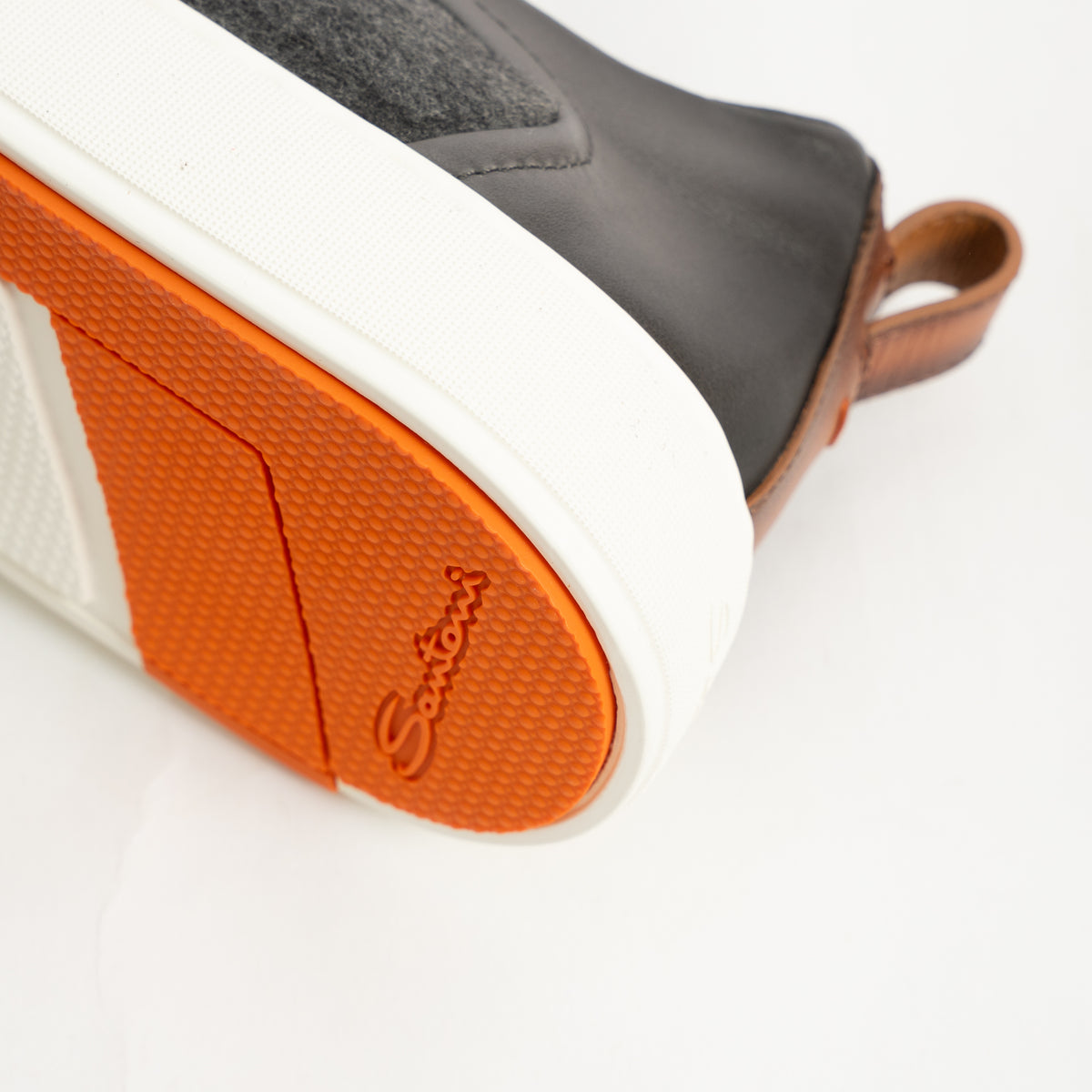 Santoni Sneakers Grijs | Slip-On Flannel