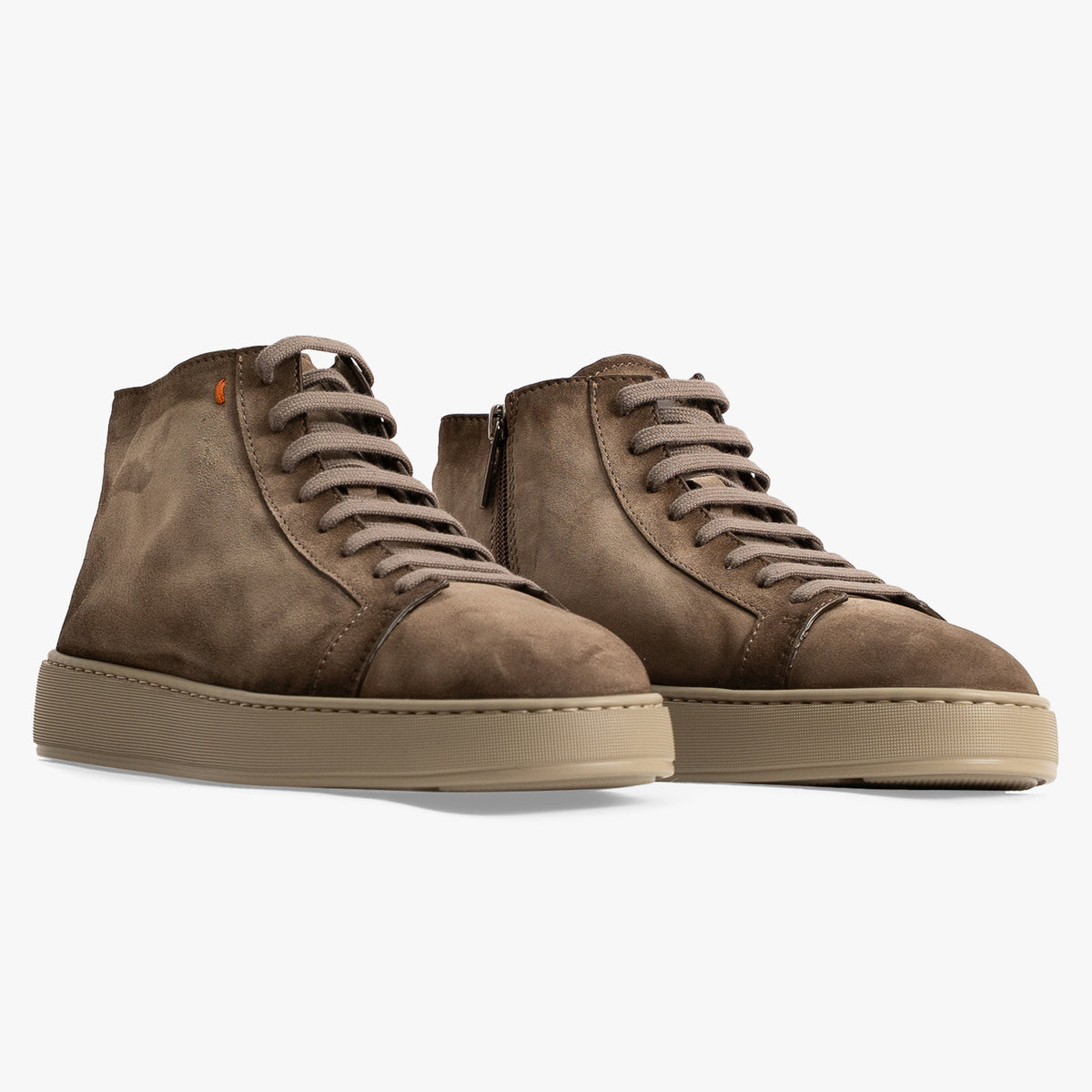 Santoni Half-Hoge Sneaker Taupe | Dump-High
