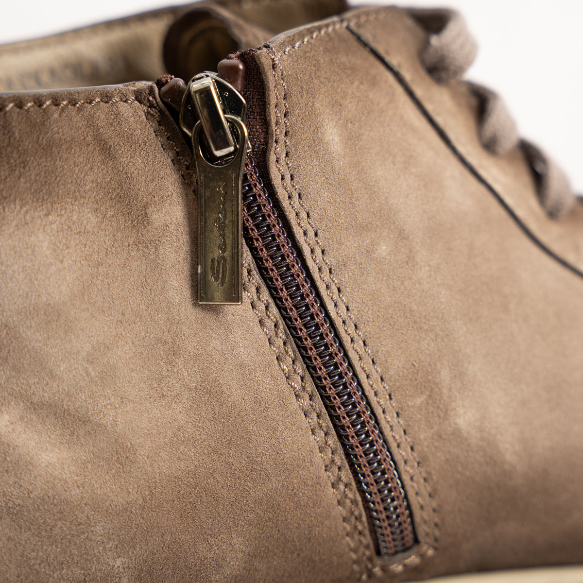 Santoni Half-Hoge Sneaker Taupe | Dump-High