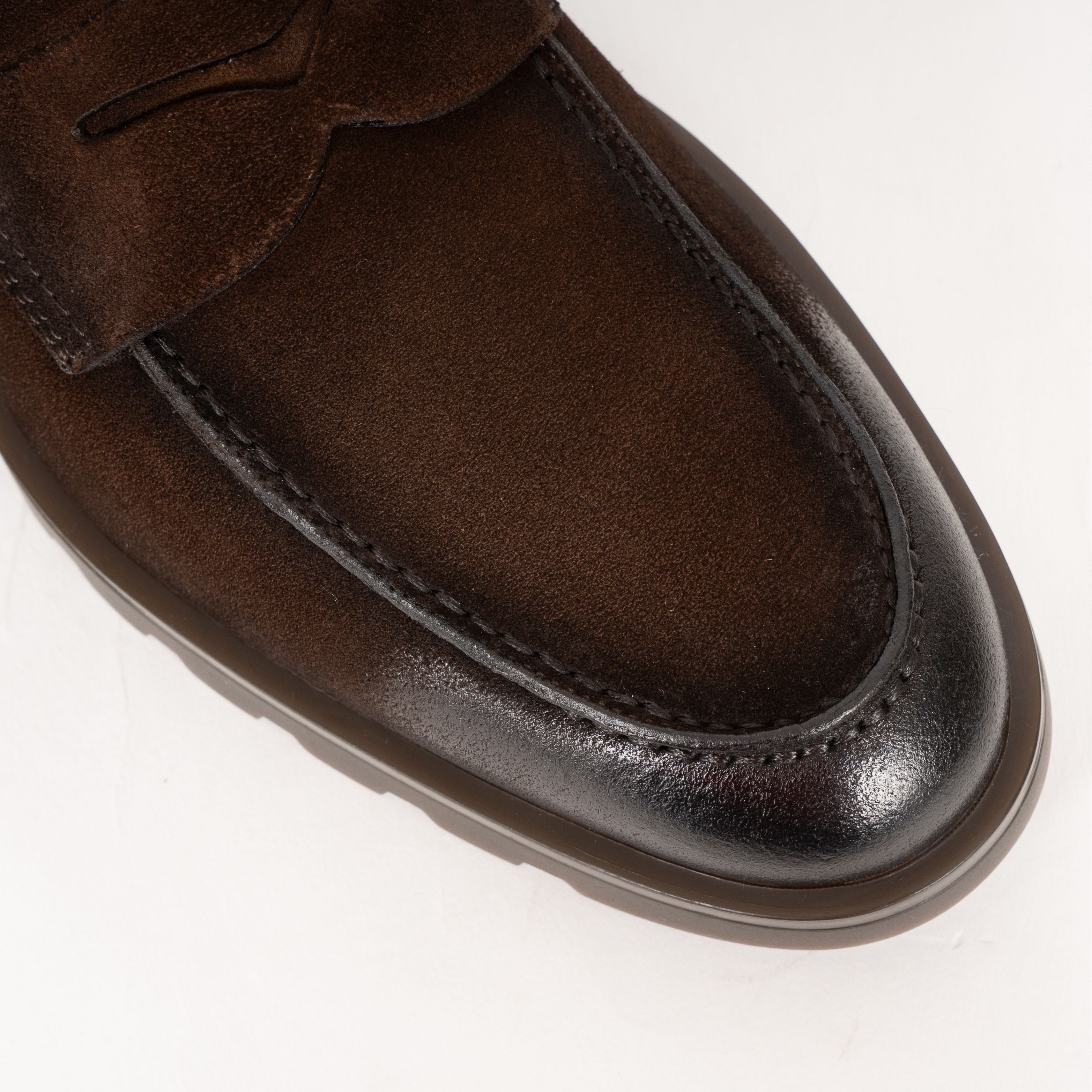 Santoni Loafer Bruin Suède | Penny