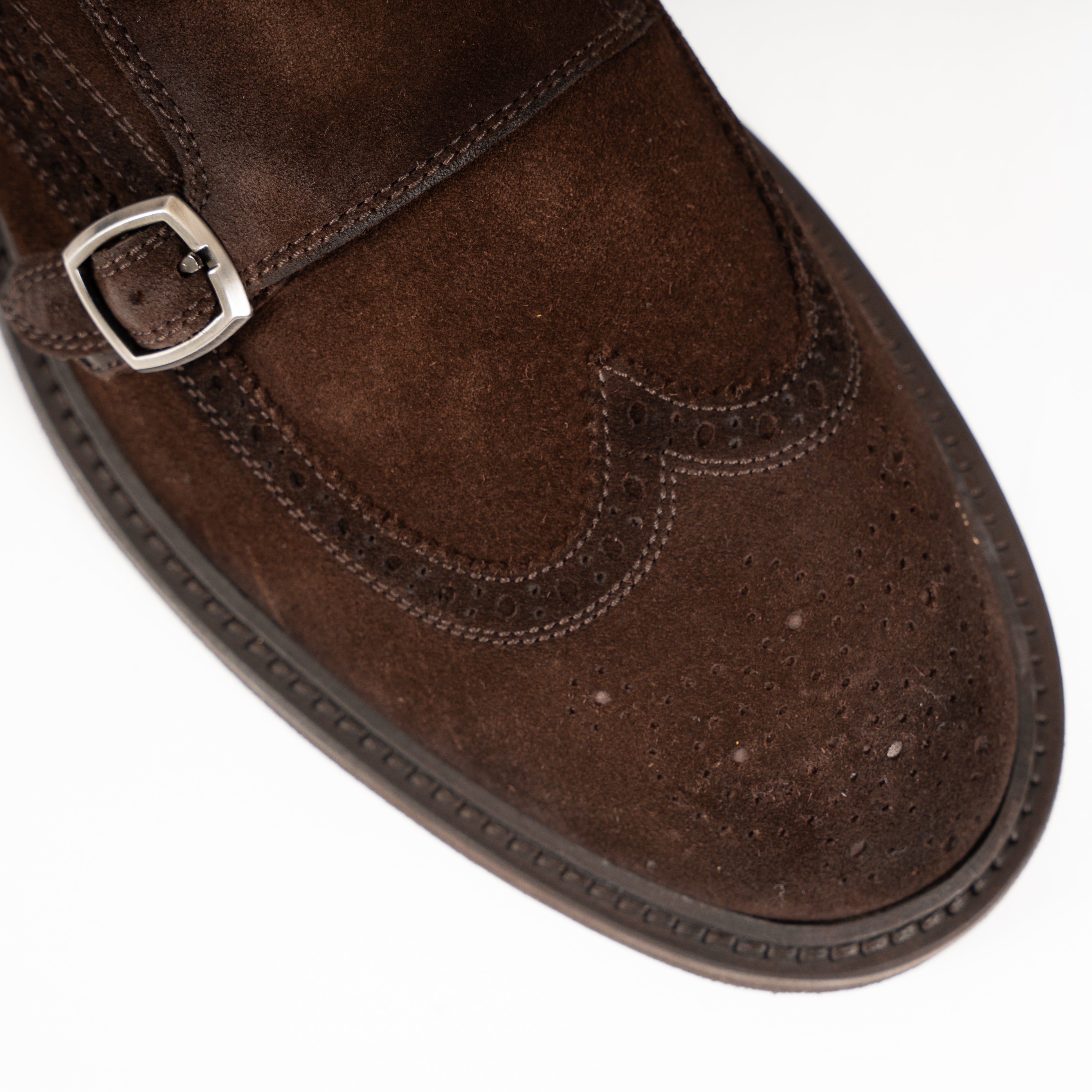 Magnanni Dubbele Gespschoen Bruin | Brogue