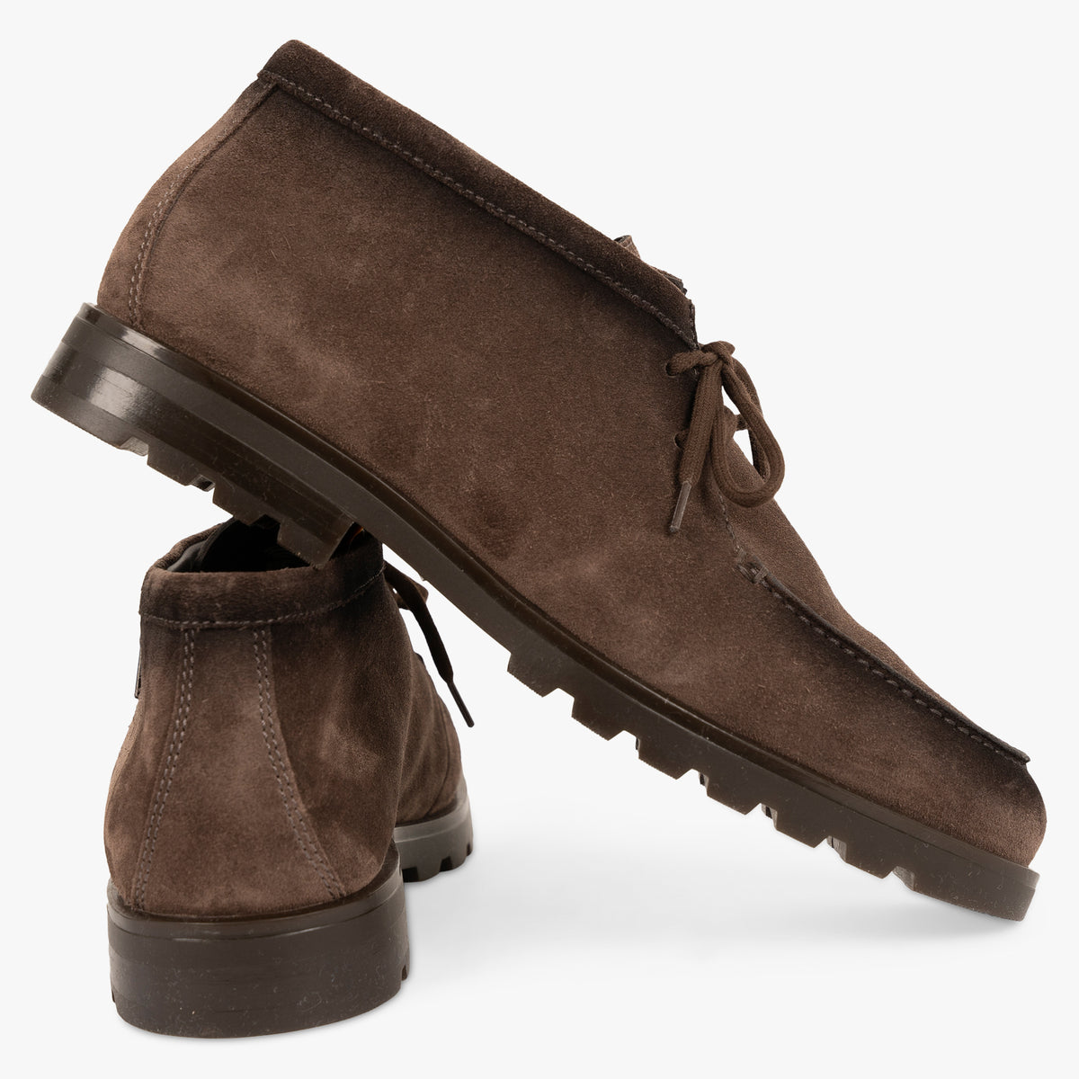 Santoni Desert Boot Bruin Suède | Chunky Sole