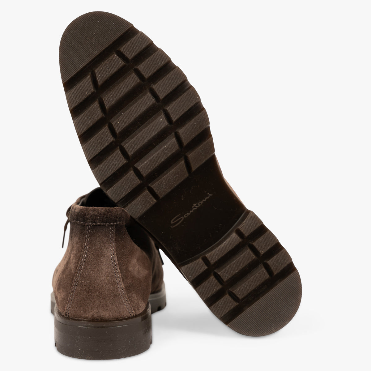 Santoni Desert Boot Bruin Suède | Chunky Sole