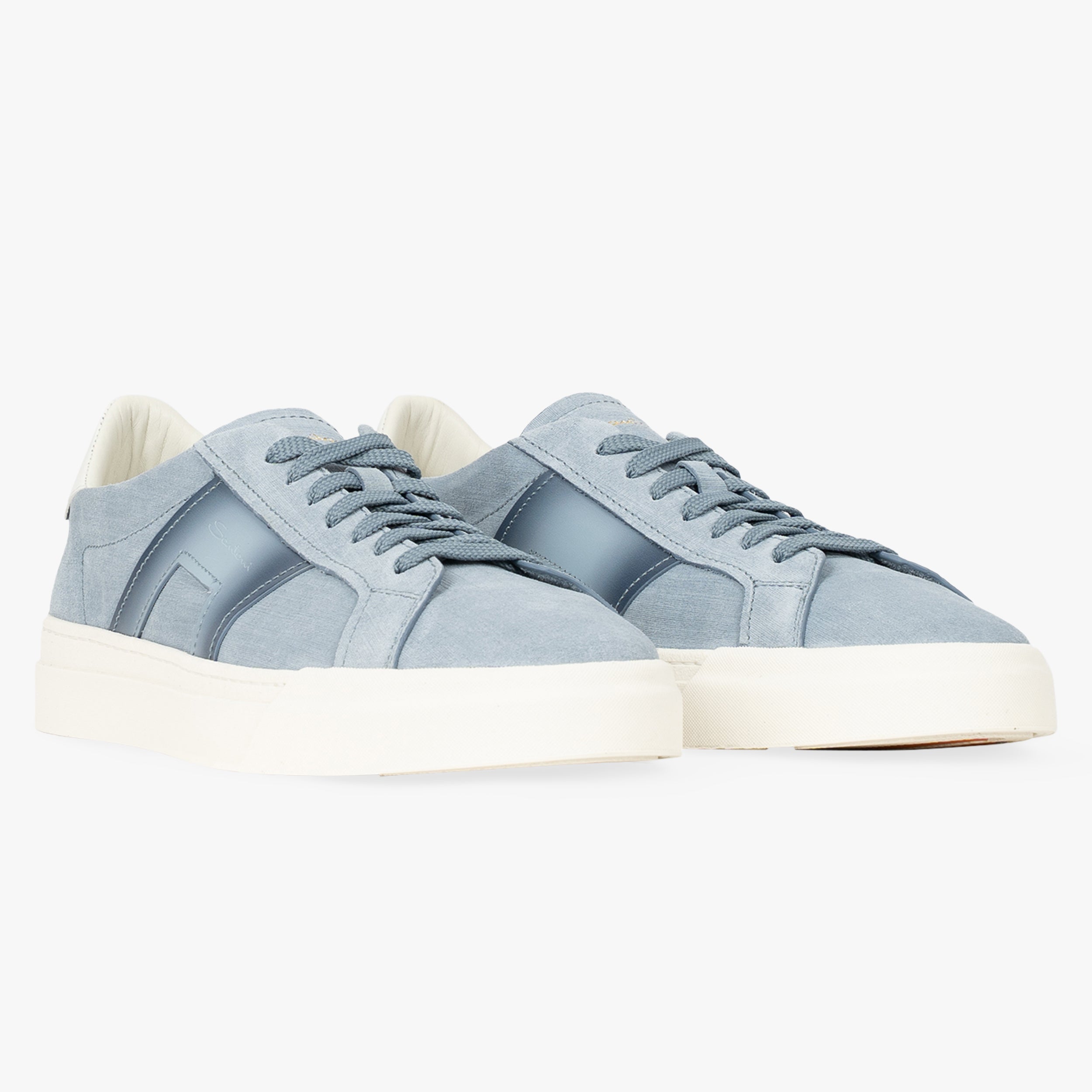 Santoni Sneakers Lichtblauw | Double Buckle