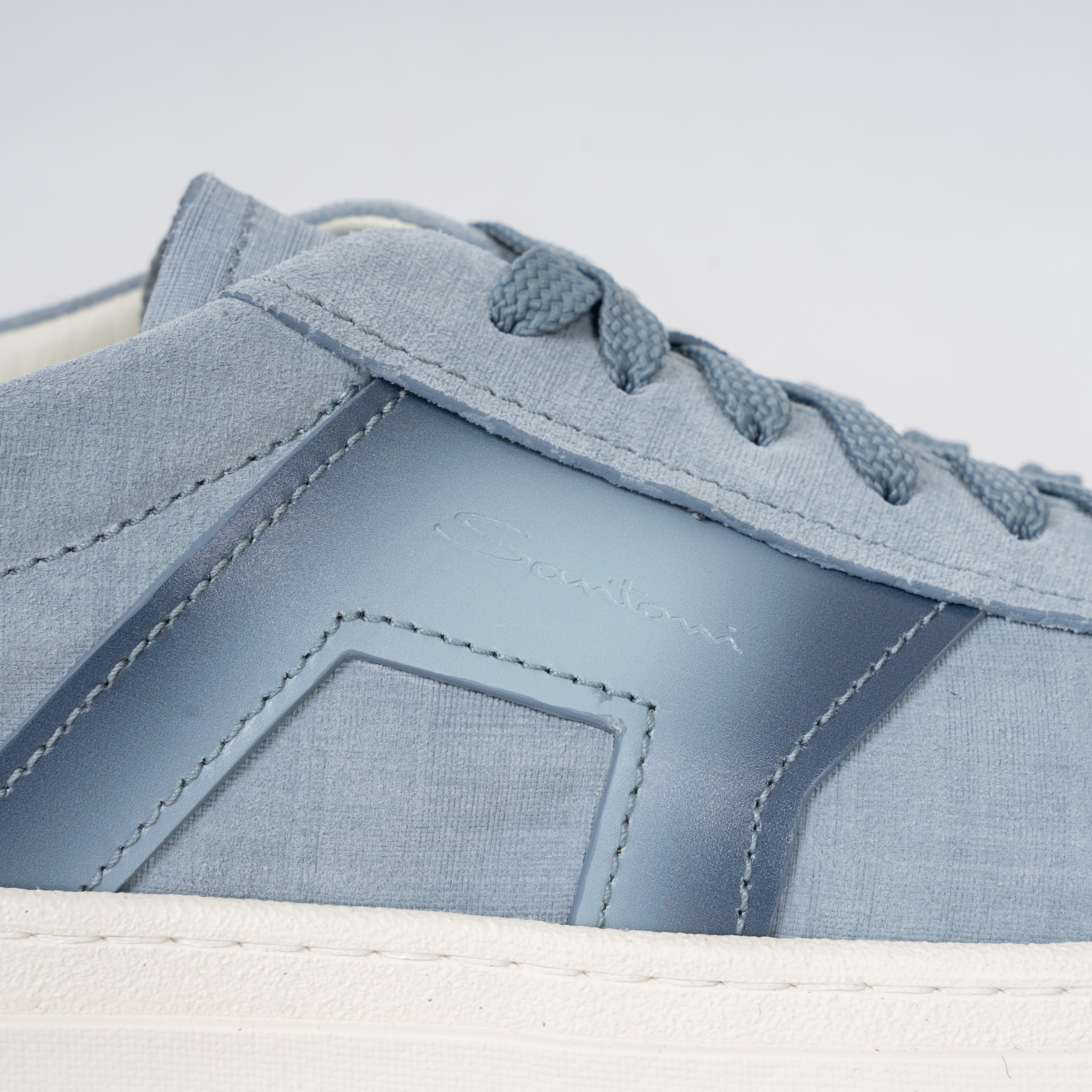 Santoni Sneakers Lichtblauw | Double Buckle