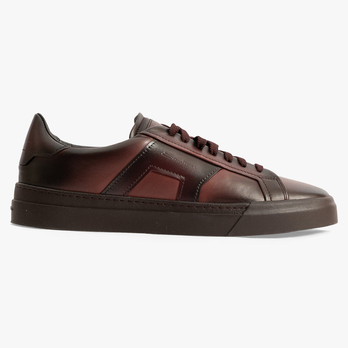 Santoni Sneaker Bordeauxrood | Double Buckle