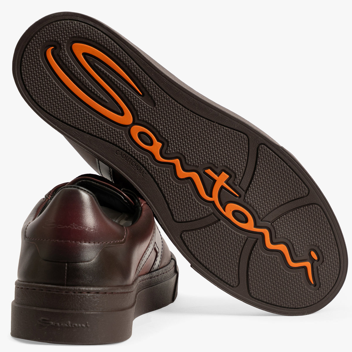 Santoni Sneaker Bordeauxrood | Double Buckle