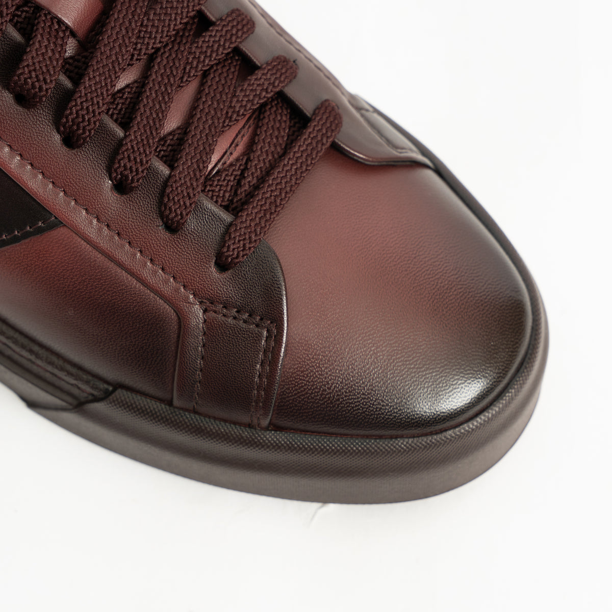 Santoni Sneaker Bordeauxrood | Double Buckle