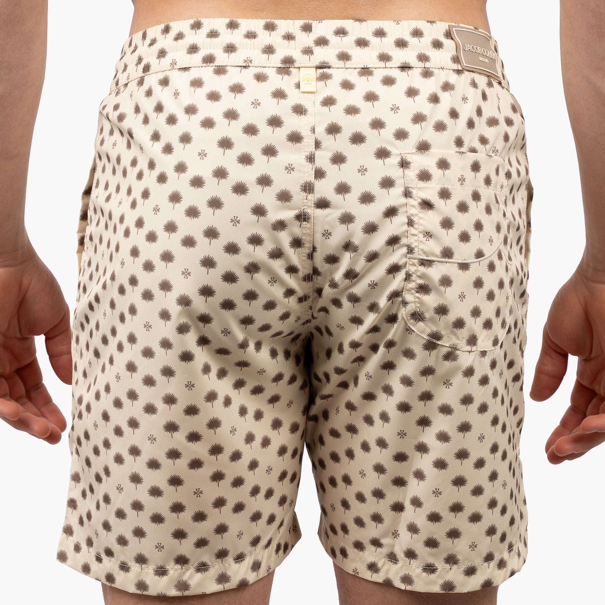 Jacob Cohen Zwembroek Palm Print Beige | Resort