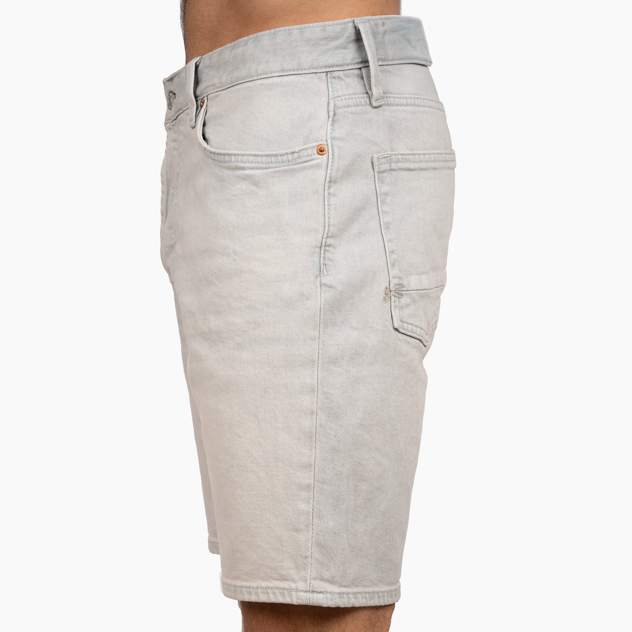 Denham Korte Broek Jeans Grijs | Ridge Straight Fit