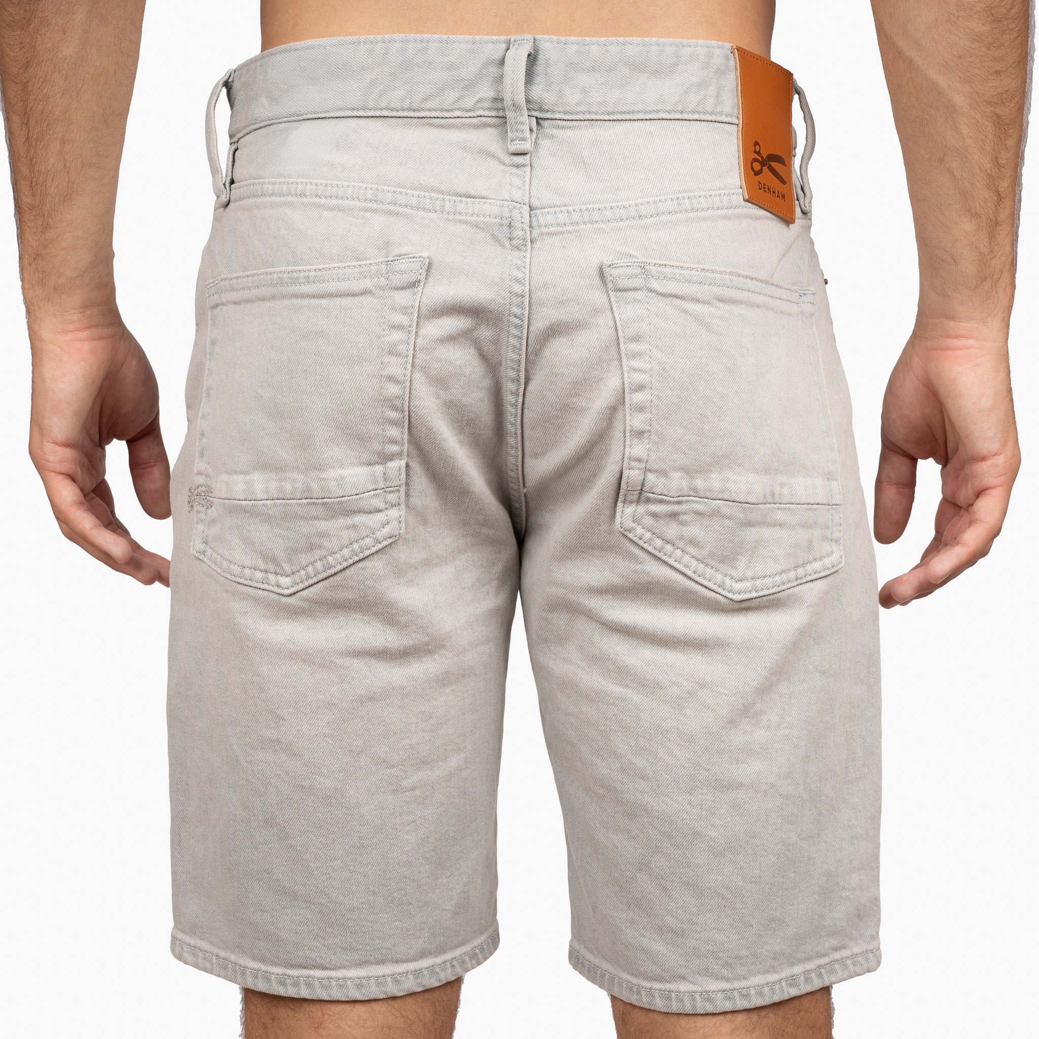 Denham Korte Broek Jeans Grijs | Ridge Straight Fit