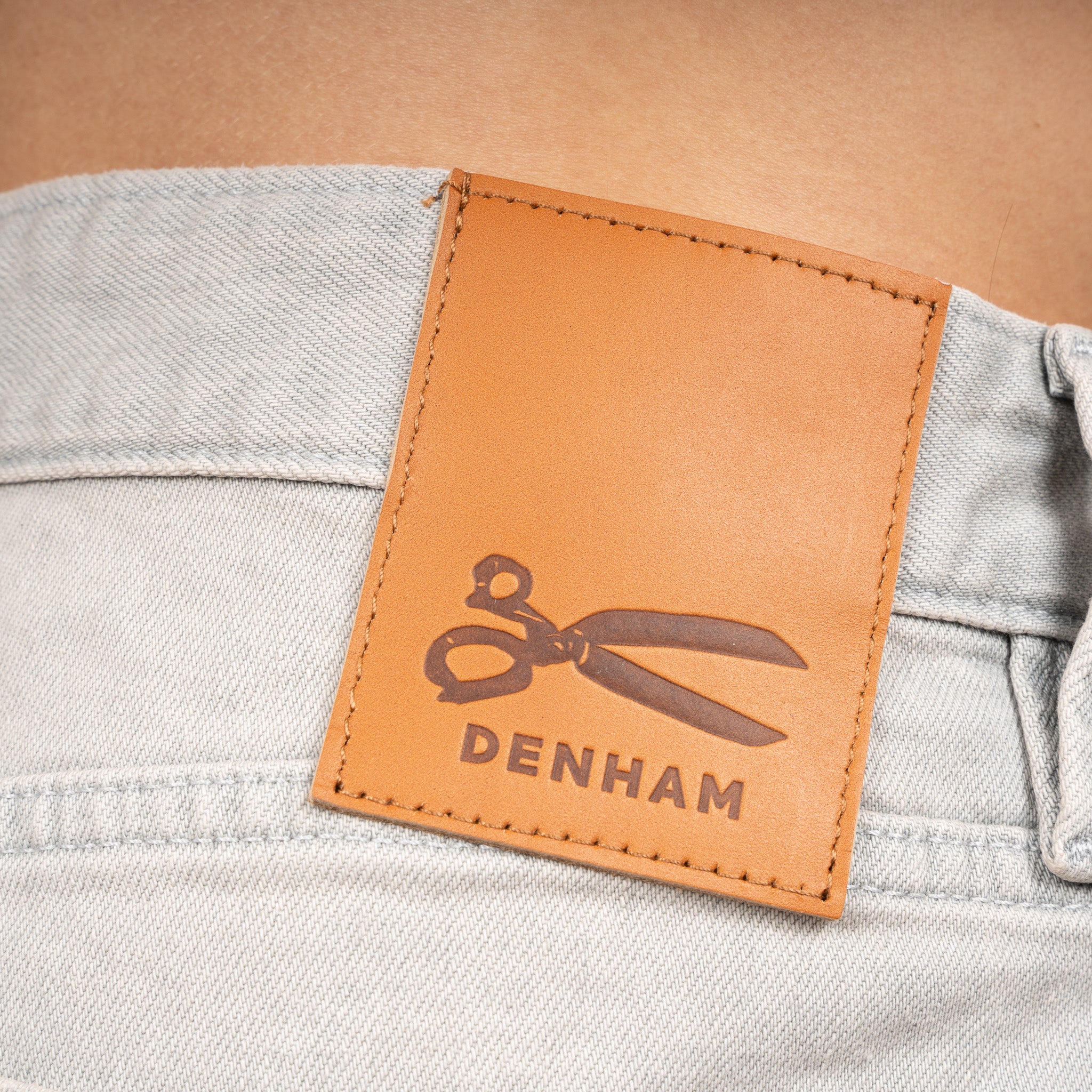 Denham Korte Broek Jeans Grijs | Ridge Straight Fit