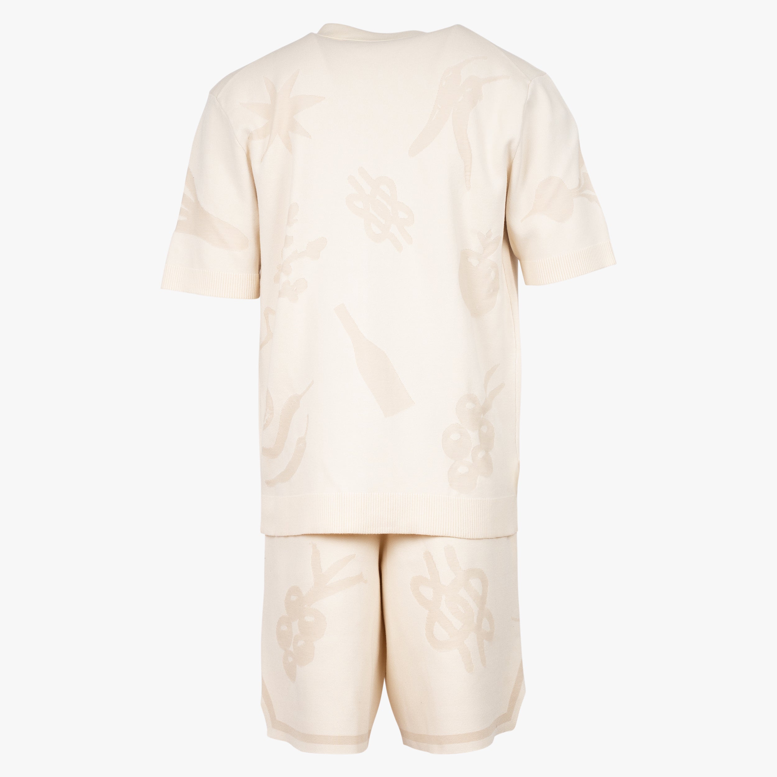 Filling Pieces Korte Broek Off-White | Knit Short Breaking Bread