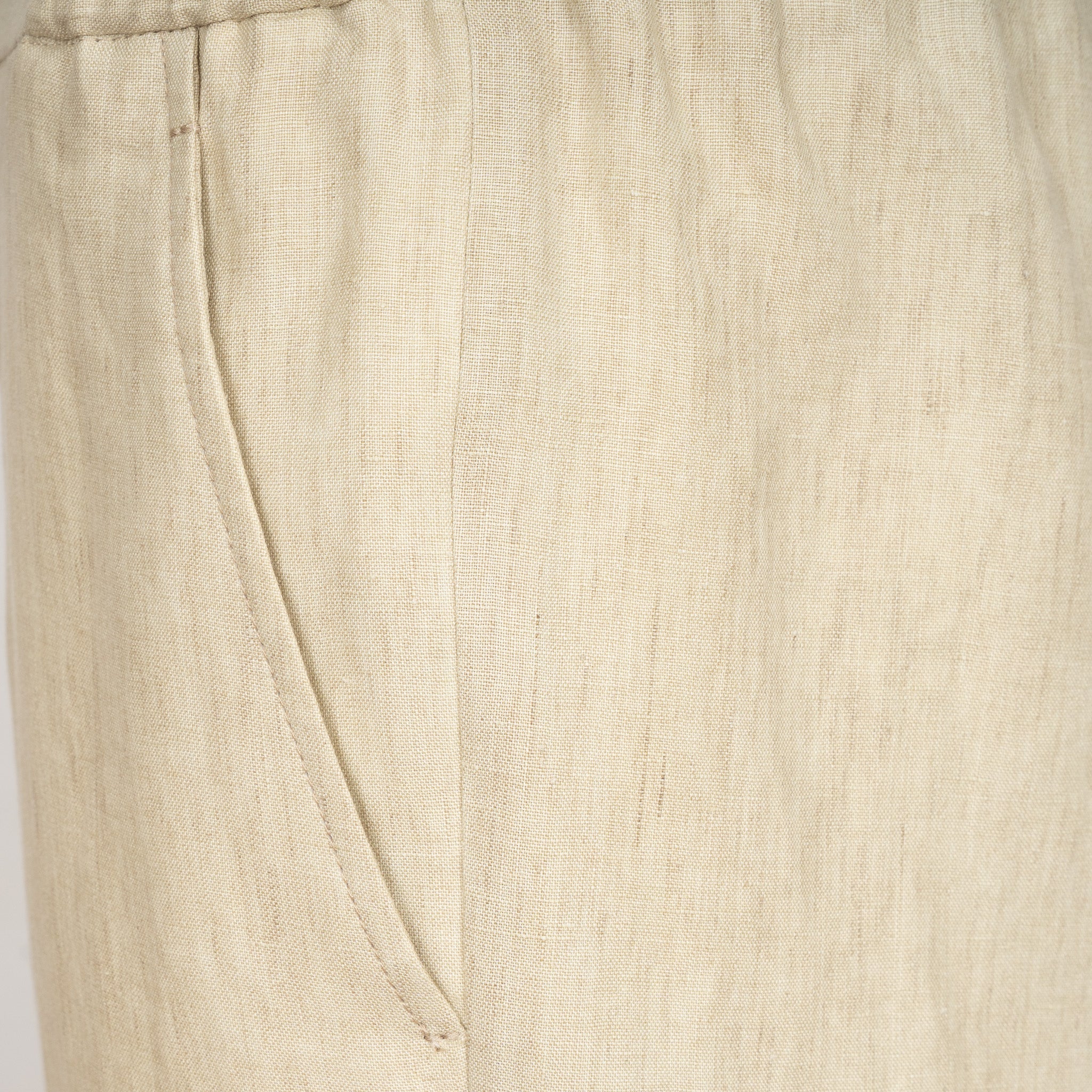 Berwich Linnen Korte Broek Beige | Spiaggia Short