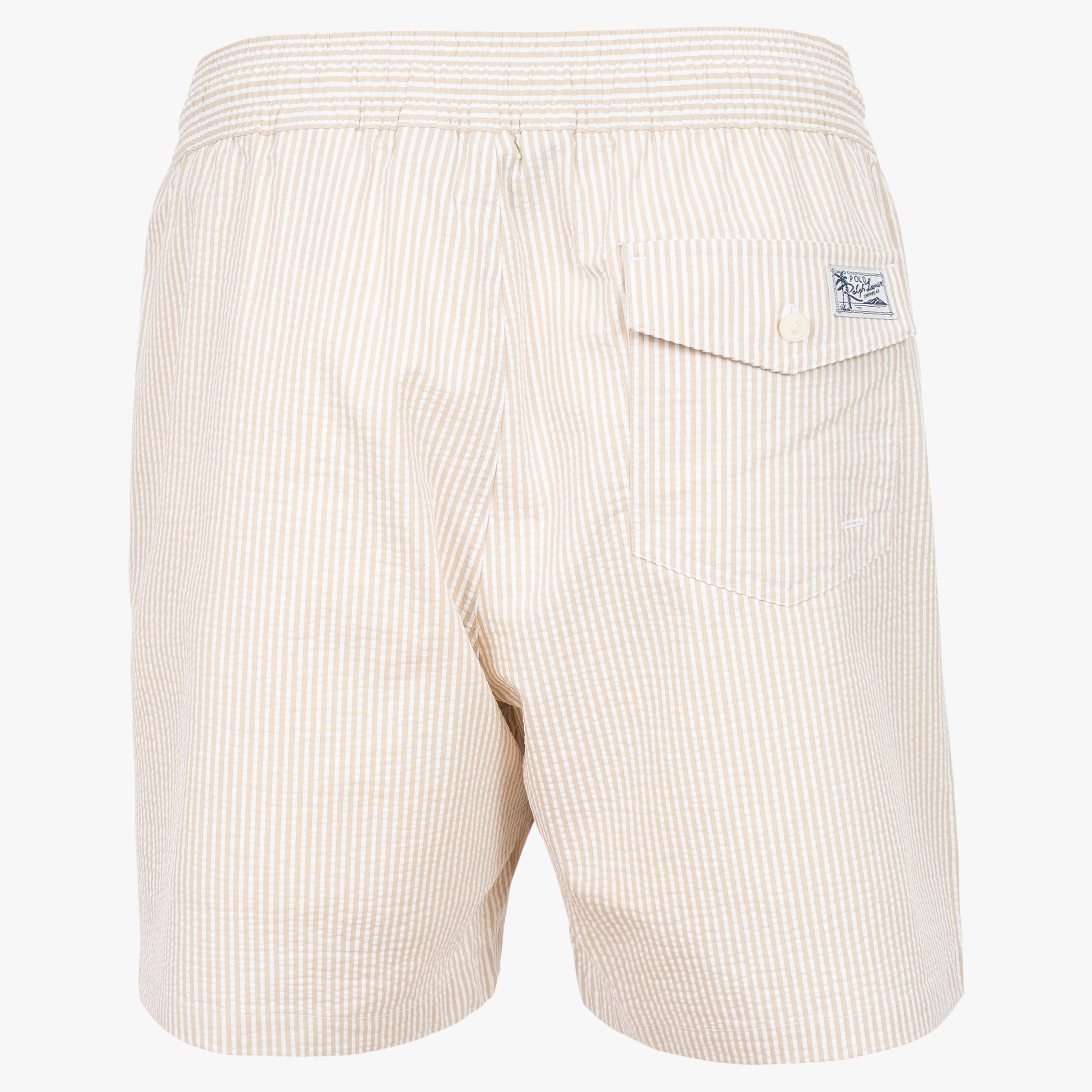 Ralph Lauren Zwembroek Gestreept Beige | Seersucker Bengal Stripe
