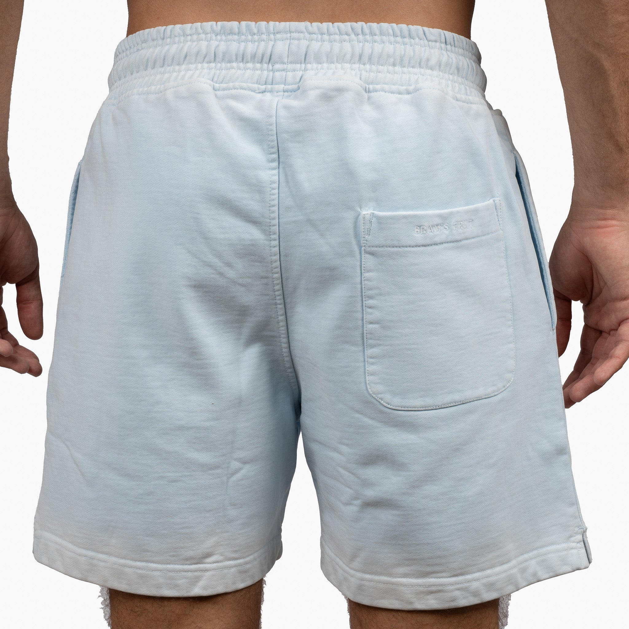 Bram's Fruit Korte Broek Lichtblauw | Script Logo Short