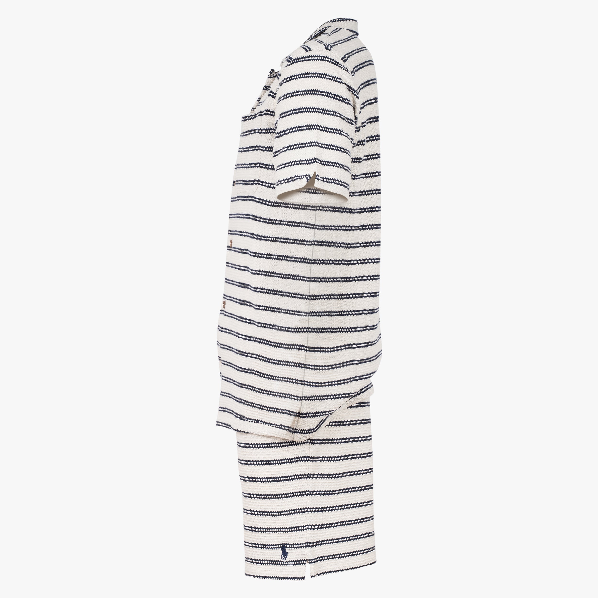 Ralph Lauren Korte Broek Blauw Gestreept | Pointelle-Ribbed