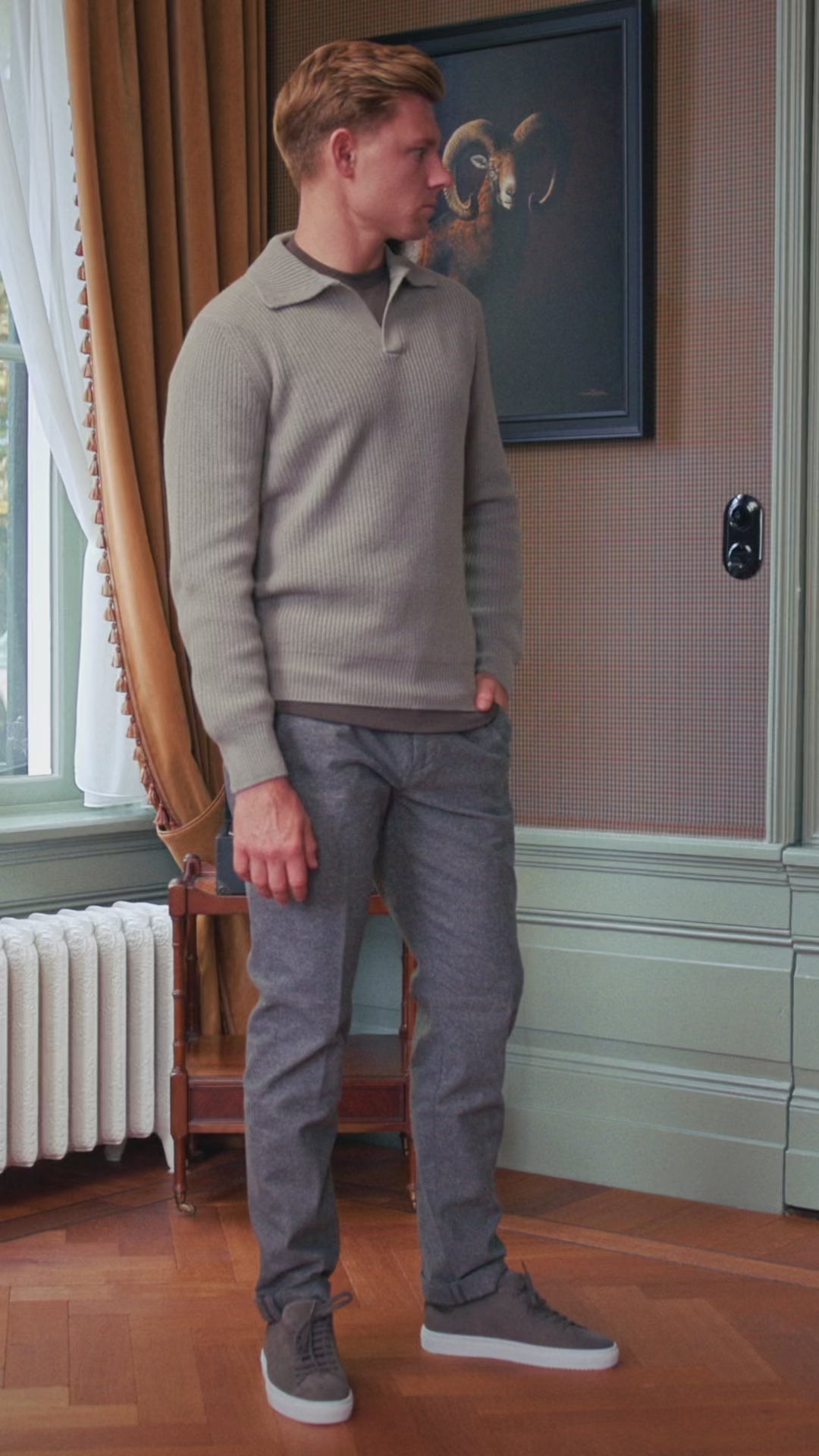 Outfit 50 – Beige Gran Sasso polotrui van extrafine merino – video